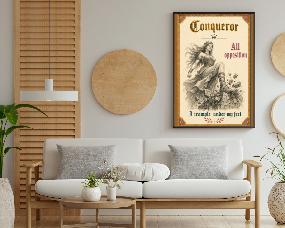 Conqueror Printable Wall Art | Christian Motivational Wall Décor