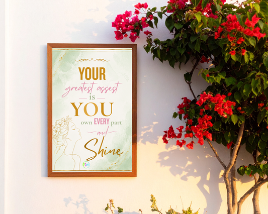 The Greatest Asset Printable Wall Art | Inspirational Self-Love Decor