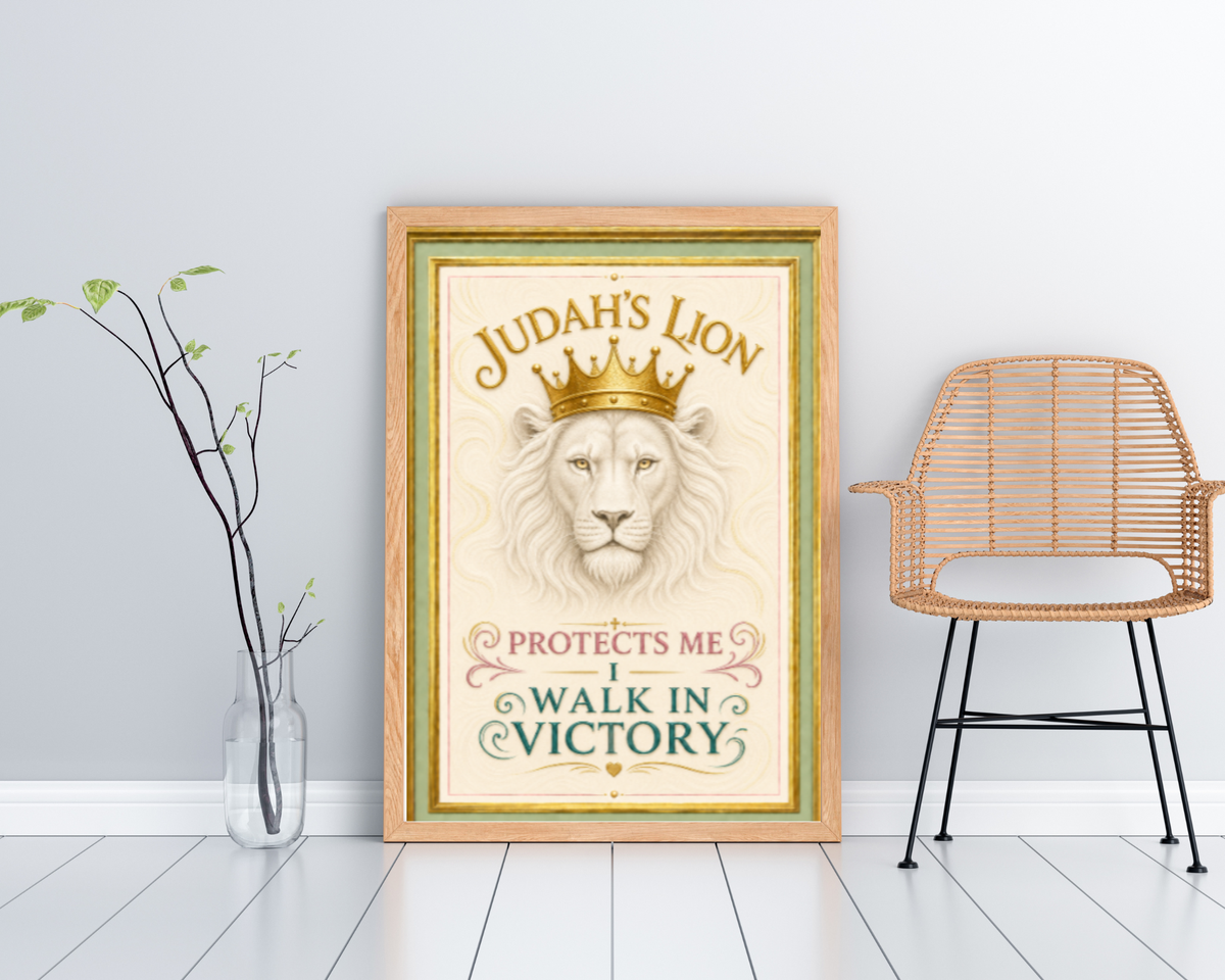 Judah's Lion Printable Wall Art | Christian Lion Wall Décor