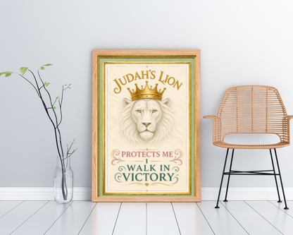 Judah's Lion Printable Wall Art | Christian Lion Wall Décor