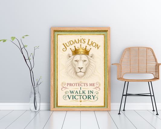 Judah's Lion Printable Wall Art | Christian Lion Wall Décor
