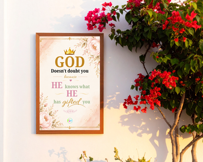 God's Gifting Printable Wall Art | Christian Inspirational Decor