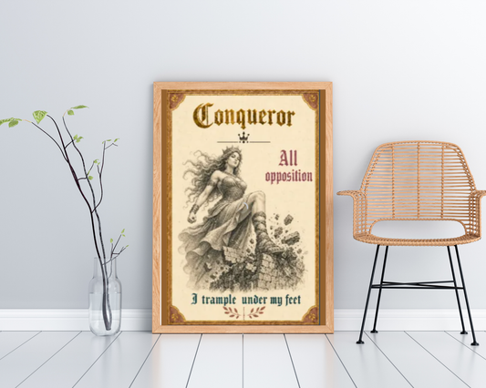 Conqueror Printable Wall Art | Christian Motivational Wall Décor