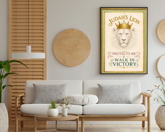 Judah's Lion Printable Wall Art | Christian Lion Wall Décor