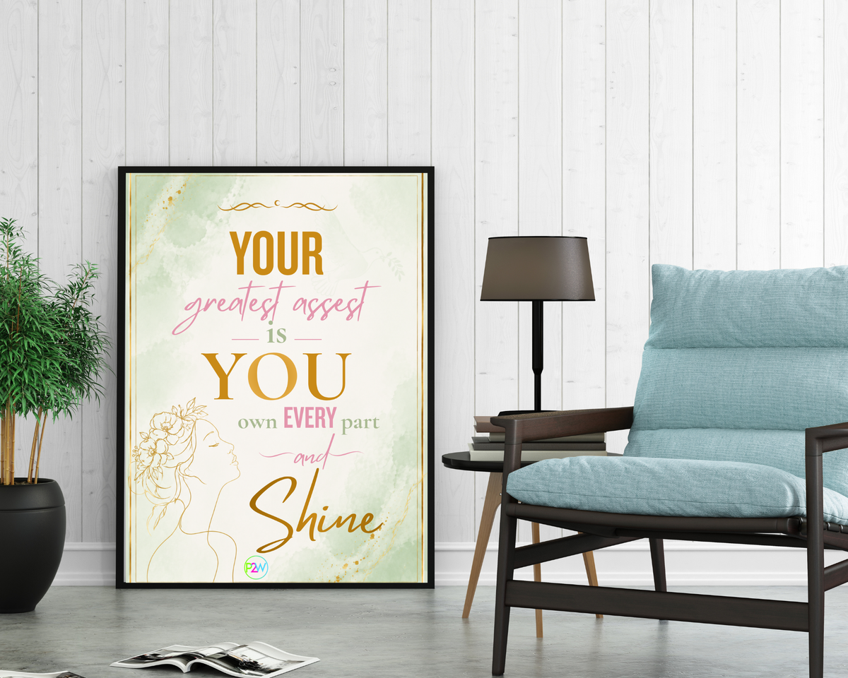 The Greatest Asset Printable Wall Art | Inspirational Self-Love Decor