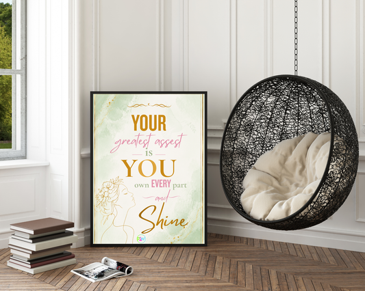 The Greatest Asset Printable Wall Art | Inspirational Self-Love Decor