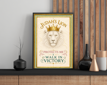 Judah's Lion Printable Wall Art | Christian Lion Wall Décor