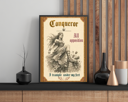 Conqueror Printable Wall Art | Christian Motivational Wall Décor