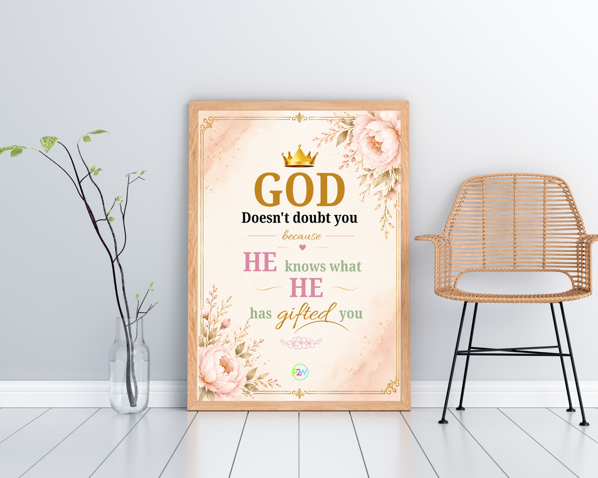God's Gifting Printable Wall Art | Christian Inspirational Decor