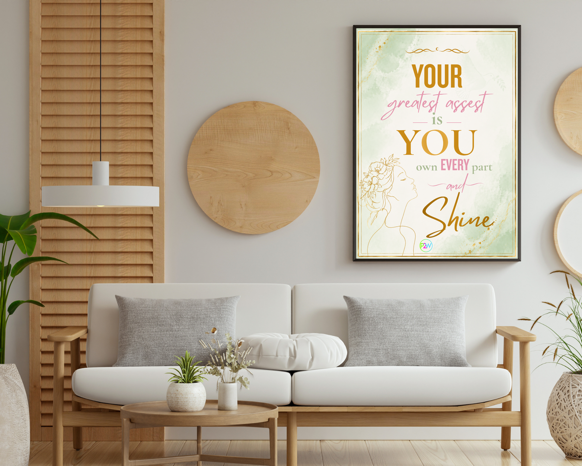 The Greatest Asset Printable Wall Art | Inspirational Self-Love Decor